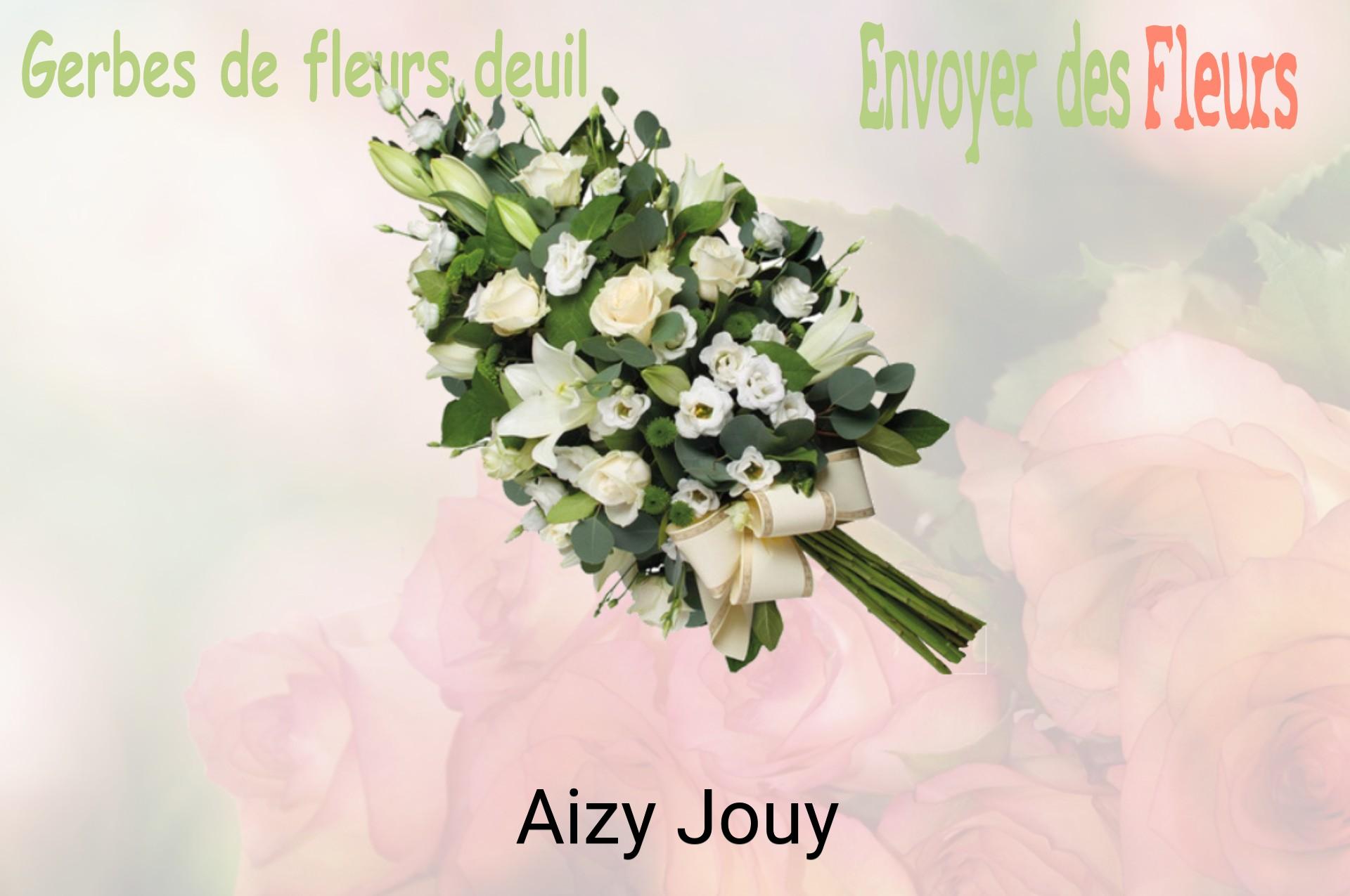 Gerbe de fleurs de deuil livrée à Aizy-Jouy